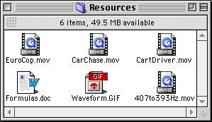 Resources Window