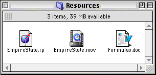 Resources Window