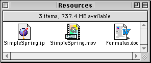 Resources Window